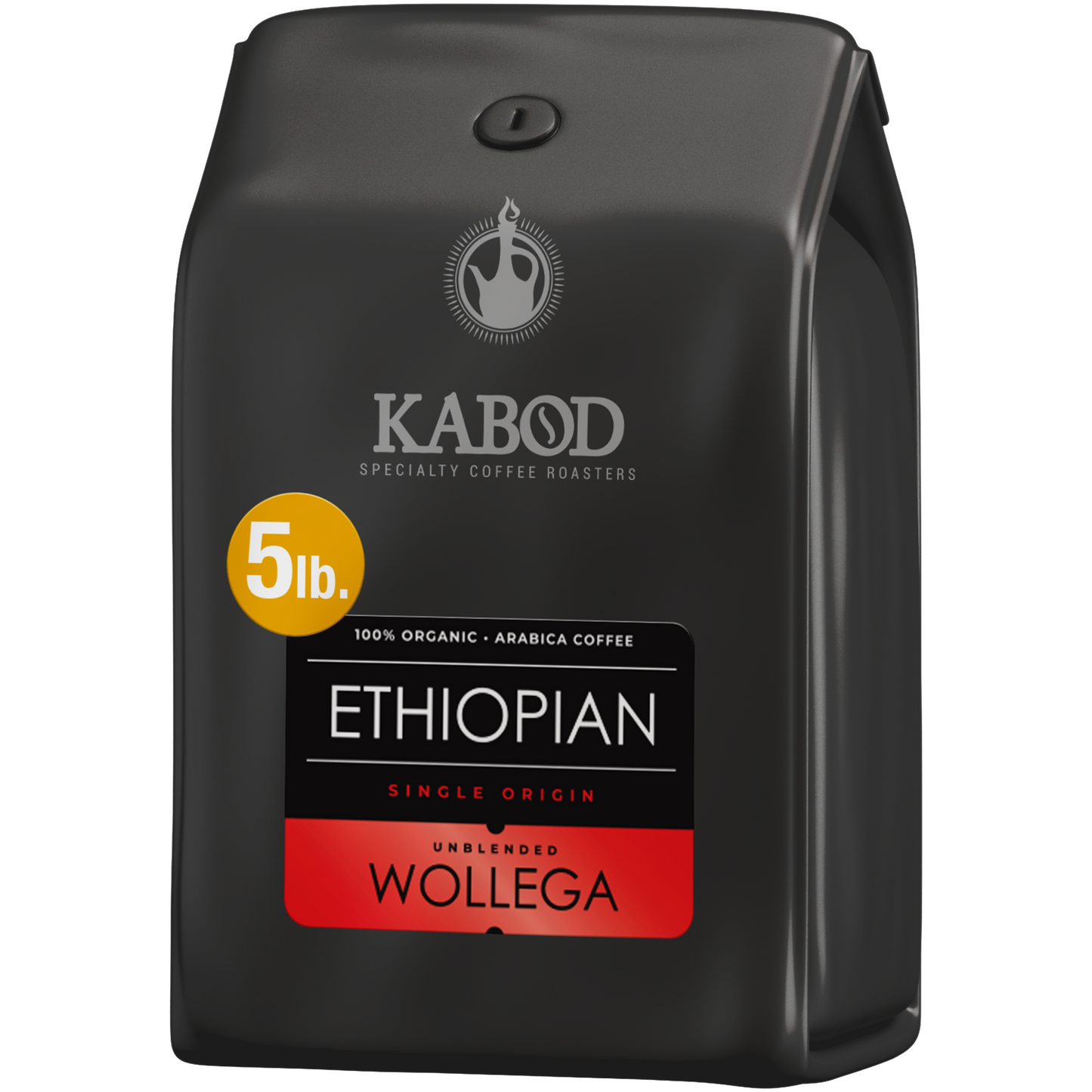 Wollega Ethiopian Coffee 5LB. Bulk 100% Unblended Organic