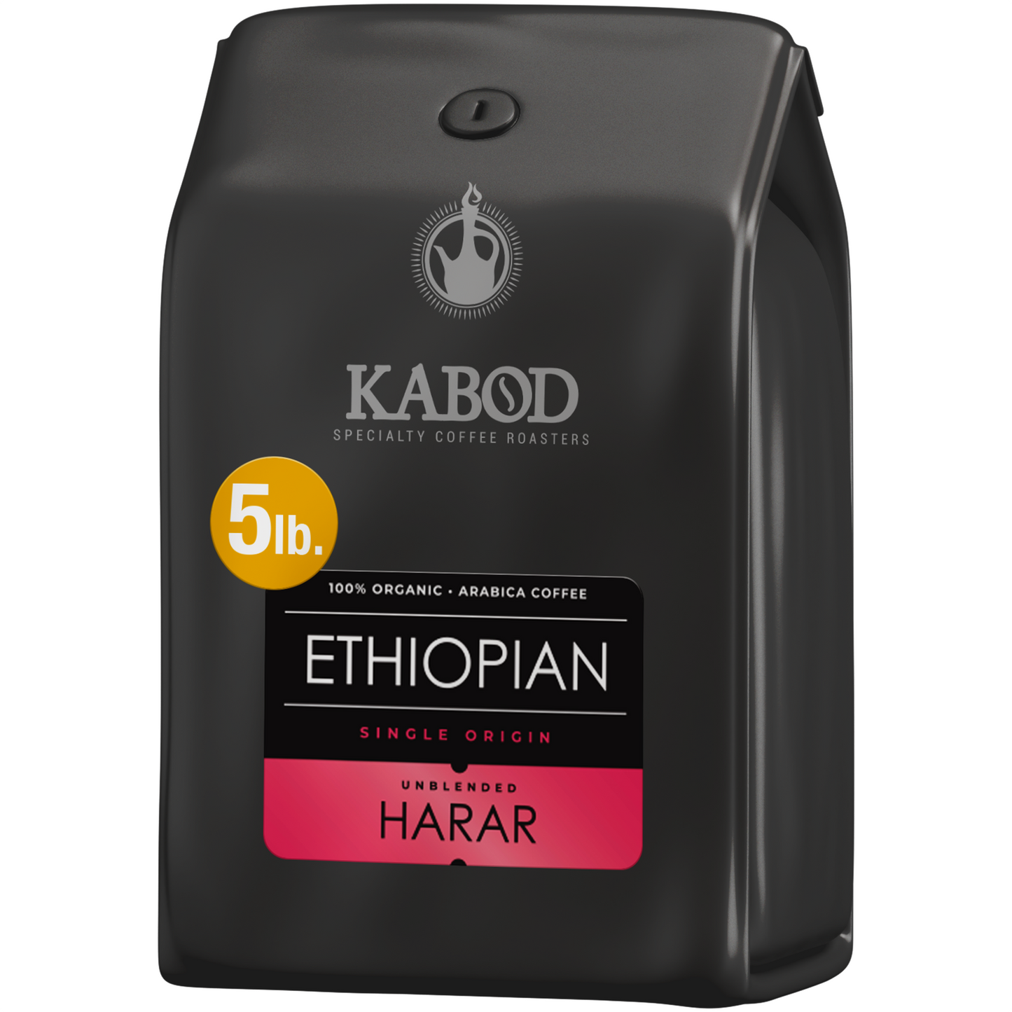 Harar Ethiopian Coffee 5LB. Bulk 100% Unblended Organic