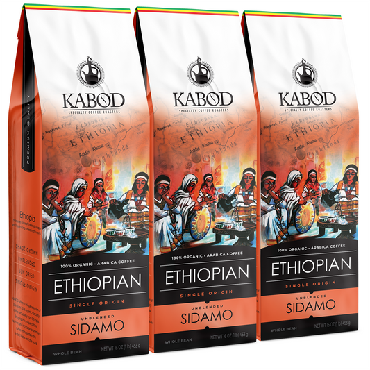3x PACK | 3LB. Sidamo Ethiopian Coffee 100% Unblended Organic