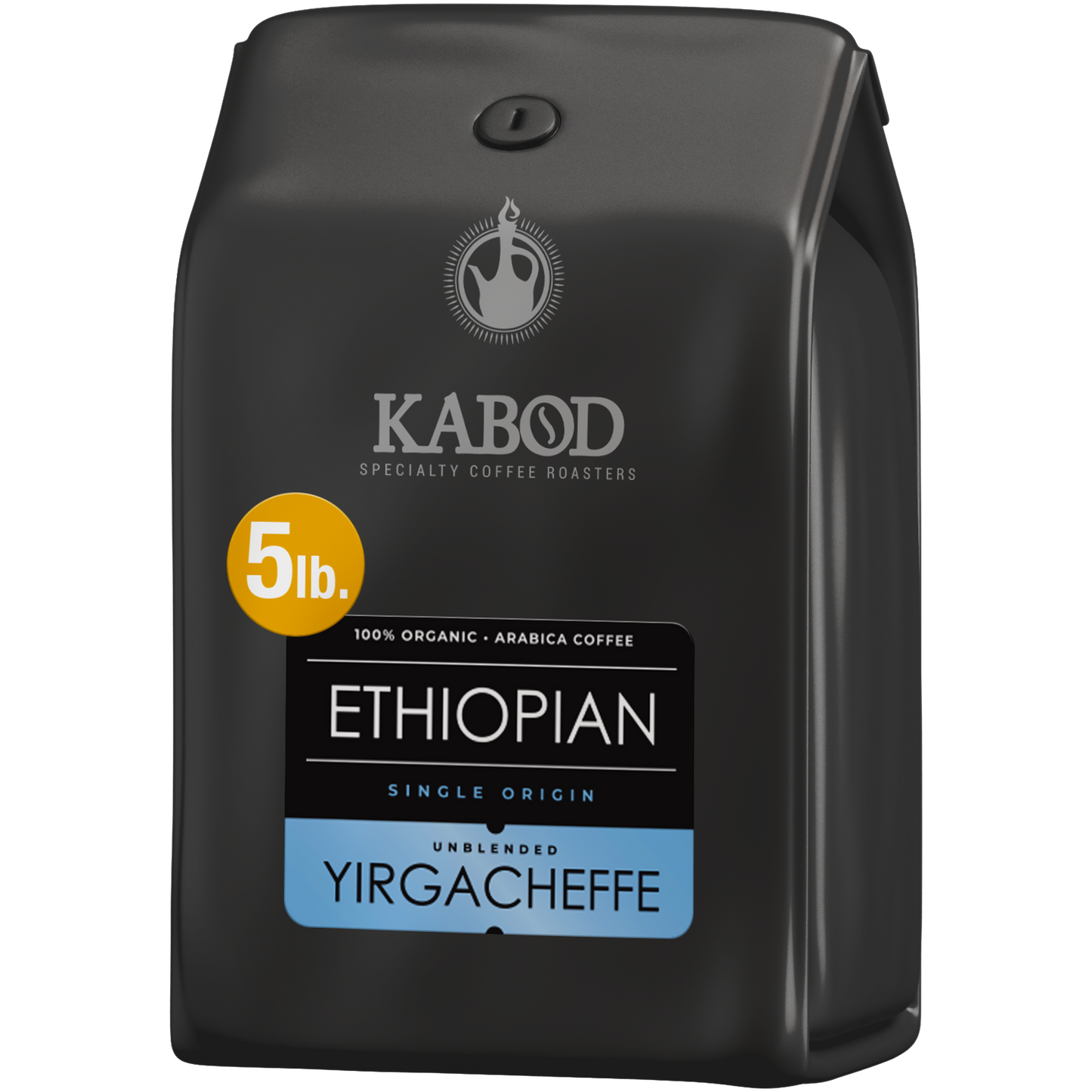 Yirgacheffe Ethiopian Coffee 5LB. Bulk 100% Unblended Organic