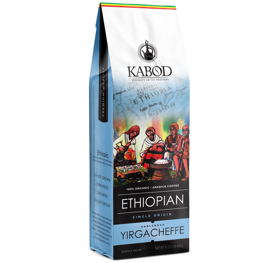 Yirgacheffe 1LB. (16oz.) Ethiopian Coffee 100% Unblended Organic